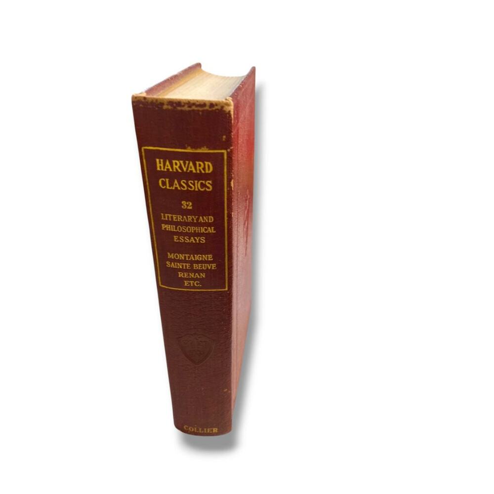Harvard Classics 32 Literary and Philosophical Essays 1910 Hardcover Book